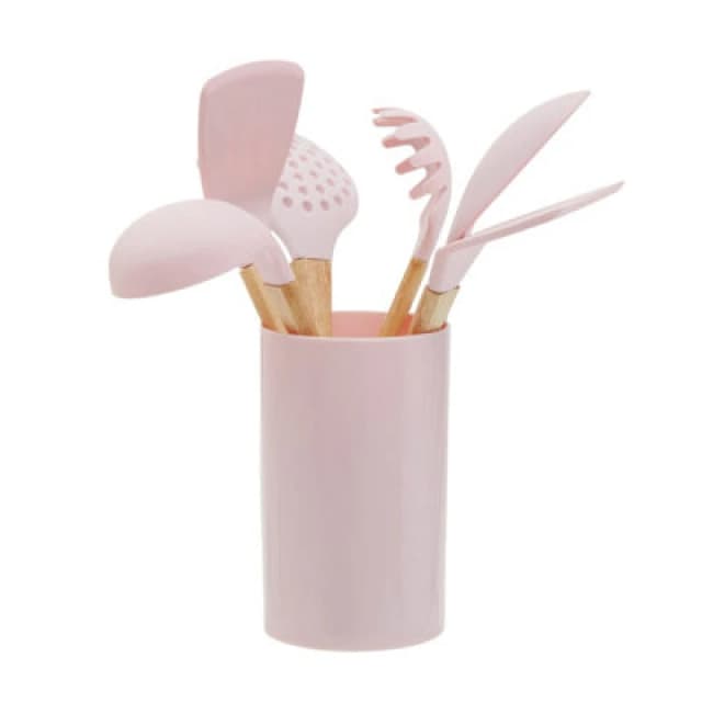 Premier Housewares Zing 7 Piece Utensil Set Pink