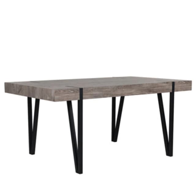 Beliani Dining Table Adena Brown 180 Cm 90 Cm
