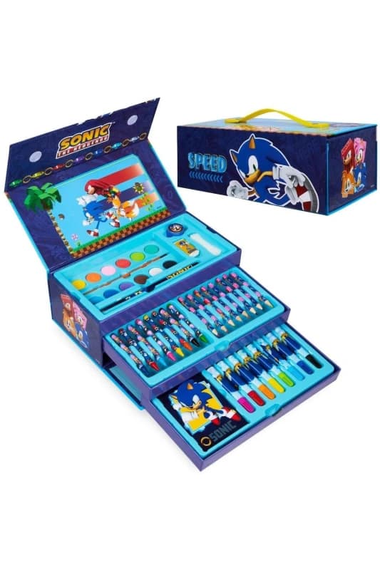 Sonic Colouring Stationery Set Multi