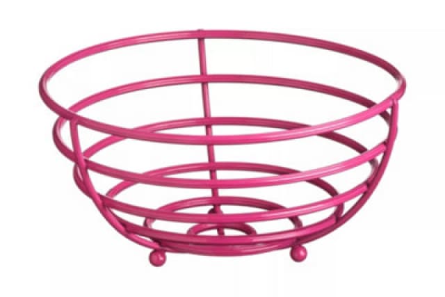 Premier Housewares Helix Hot Pink Fruit Basket Pink