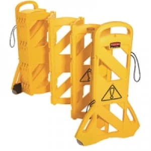 Rubbermaid Newell Mobile Barricade Yellow 9S11-00-Yel