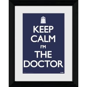Keep Calm Im The Doctor Framed 12x16 Photographic Print