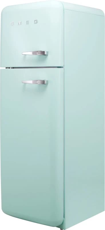 Smeg 50s Style Retro Left Hand Hinge FAB30LPG5UK 172cm 80/20 Fridge Freezer - Pastel Green - D Rated, Green
