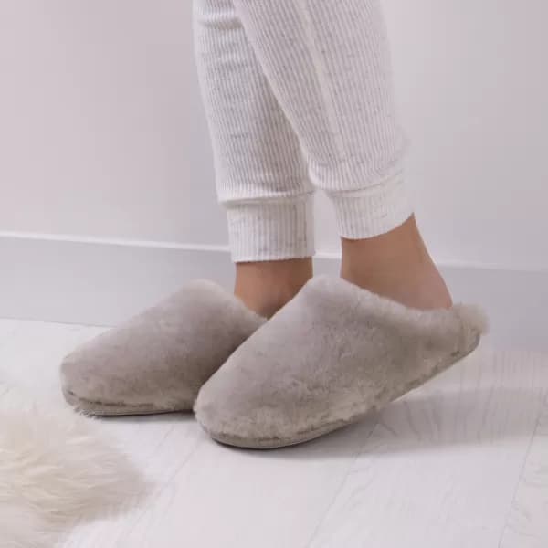Just Sheepskin Louise Sheepskin Slippers Dove