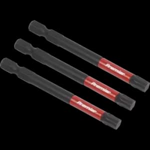 Sealey Impact Power Tool Torx Screwdriver Bits T40 75mm Pack of 3