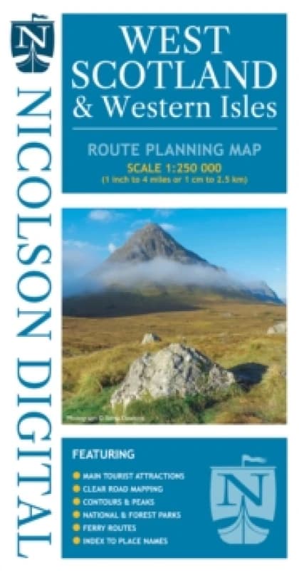 Nicolson West Scotland & Western Isles : Route Planning Map Sheet map, folded