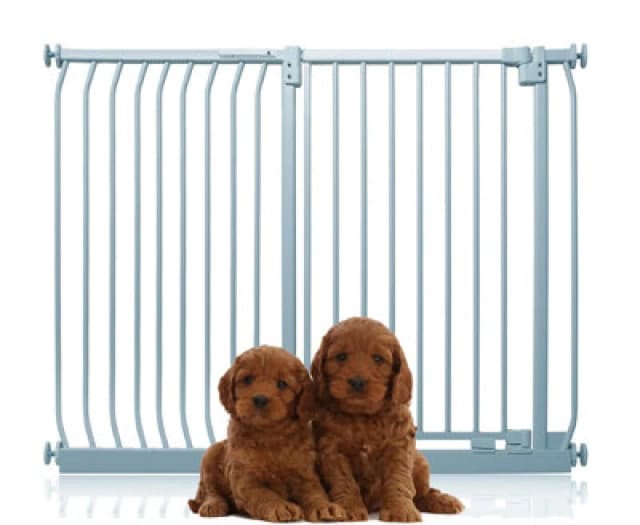 Bettacare Extra Tall Elite Dog Gate, 134Cm - 143Cm, Matt Grey, Extra Tall 96.8Cm In Height, Pressure Fit Pet Gate