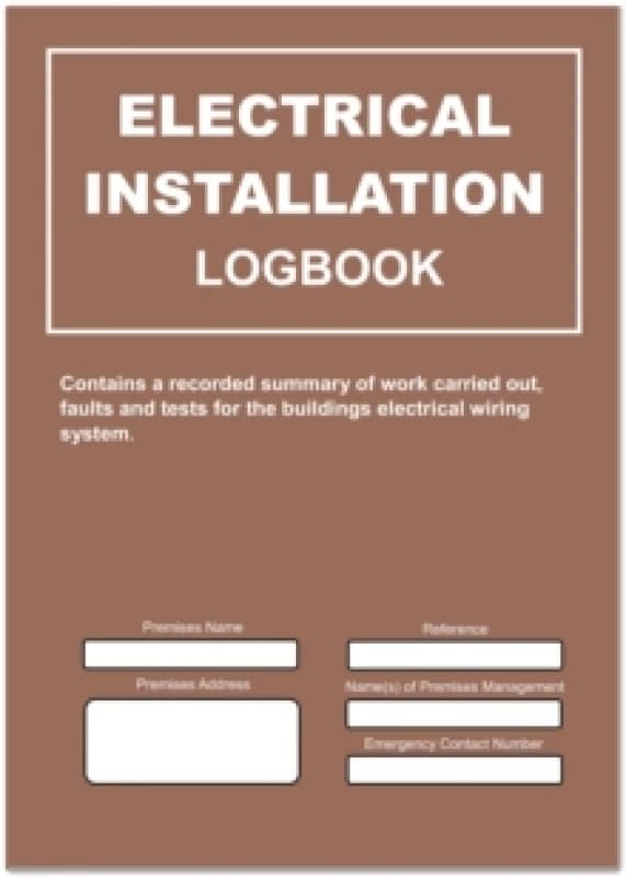 Electrical Installation Logbook Paperback / softback