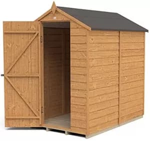 Forest Garden 6 x 4ft Apex Overlap Dip Treated Windowless Shed