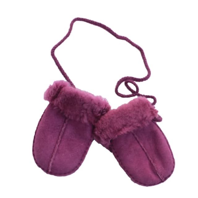 Eastern Counties Leather Sheepskin Mittens in Purple Purple Unisex One Size