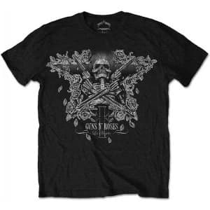 Guns N' Roses Skeleton Guns Mens Medium T-Shirt - Black