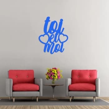 Toietmoi - Blue Blue Decorative Wooden Wall Accessory