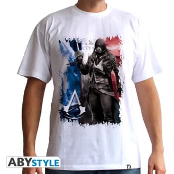 Assassins Creed - Ac5 - Flag Mens Large T-Shirt - White