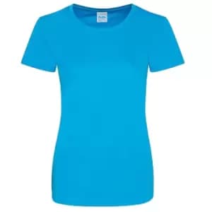 AWDis Just Cool Womens/Ladies Girlie Smooth T-Shirt (S) (Sapphire Blue)