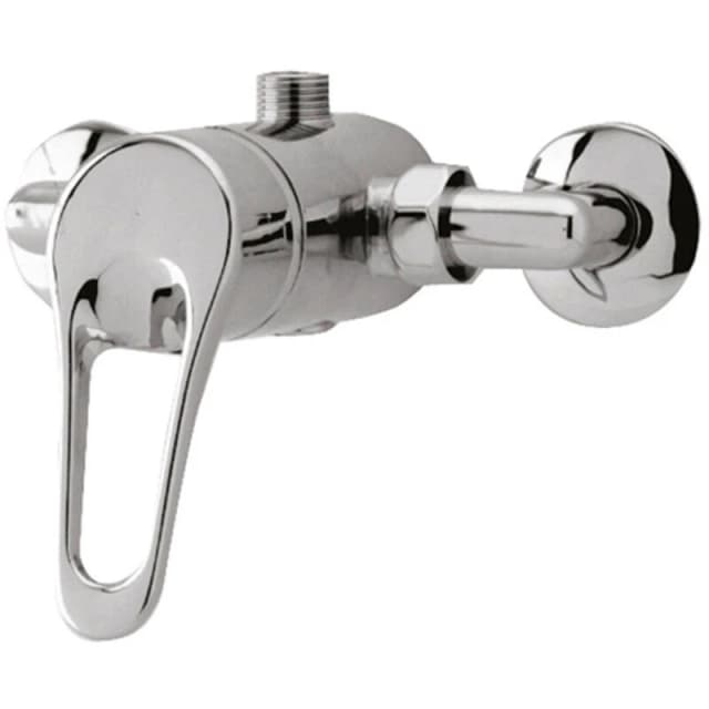 nuie Round Showers Concealed Or Exposed Shower Valve - Chrome, Silver A3200