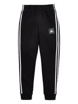 Adidas Childrens 3 Stripe Pants - Black