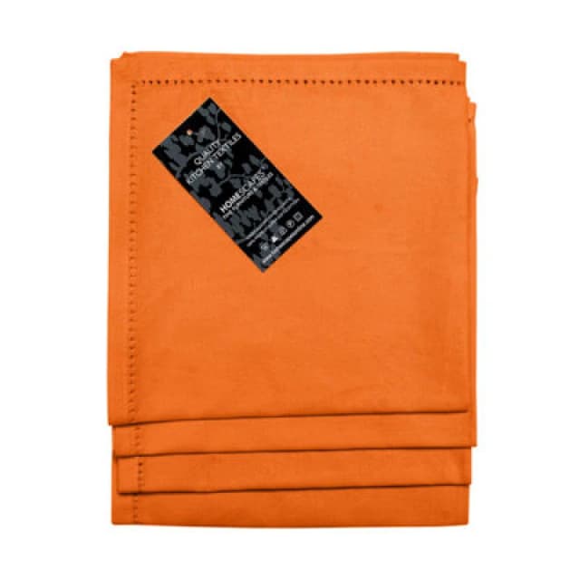 Homescapes Cotton Fabric 4 Napkins Set Orange