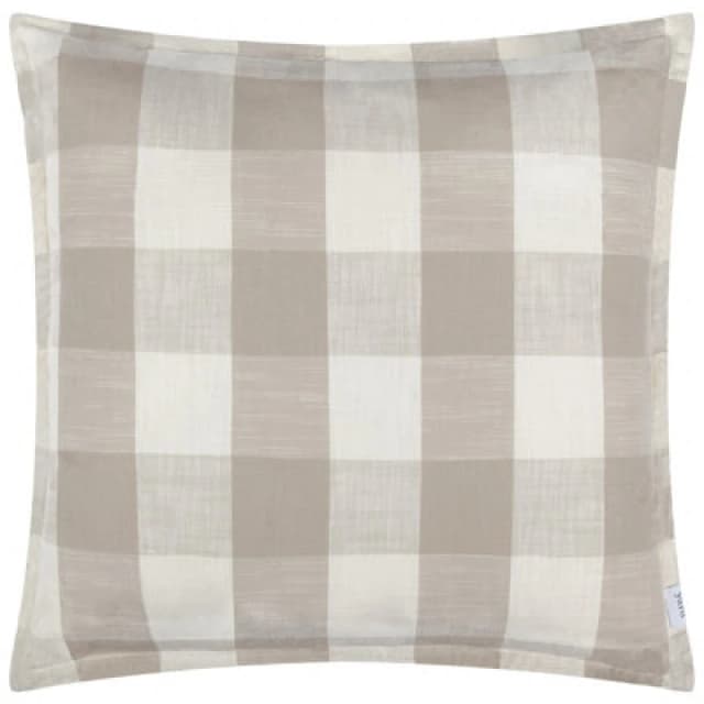 Yard Chesil Check 100% Cotton Filled Outdoor Cushion Natural 50 X 50Cm, Cream 5.03E+12