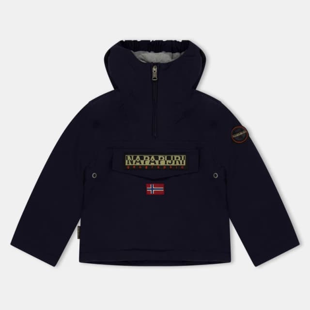 Napapijri Kids Napa Rainforest Waterproof Half-Zip Rain Anorak Blue Marine 176 male 6Y