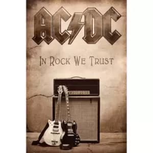AC/DC - In Rock We Trust Textile Poster
