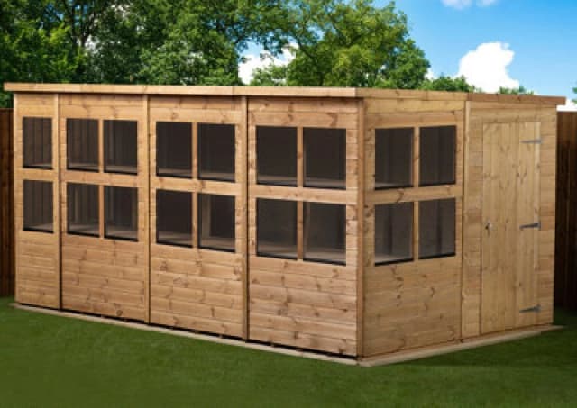Empire Sheds Empire Pent Potting Shed 14X8 Single Door