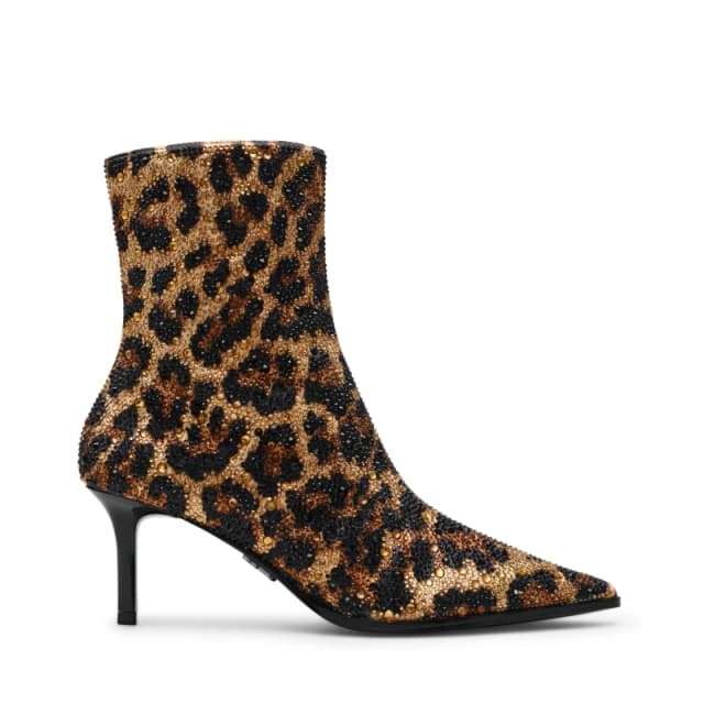 Steve Madden Womens Heirloom Heeled Ankle Boots Leopard female 3 (36)