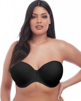 Elomi Smooth Strapless Black Bra