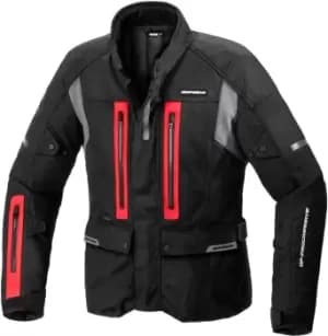 Spidi Traveller 3 H2Out Motorcycle Textile Jacket, black-red Size M black-red, Size M