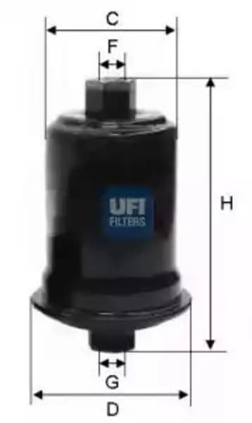 UFI 31.556.00 Fuel Filter Petrol
