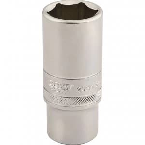 Draper 3/8" Drive Satin Finish Deep Hexagon Socket Metric 3/8" 20mm