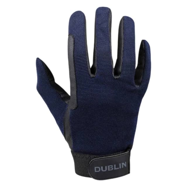 Dublin All Season II Riding Gloves in Navy Size: Small Navy Unisex S
