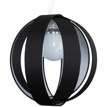 Minisun - J90 Globe Ceiling Pendant Light Shade - Black - No Bulb