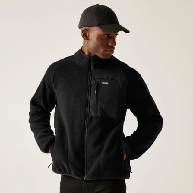 Regatta Regatta Men Frankie Borg Full-Zip Insulating Fleece in Jet Black Size: Small Jet Black S Male 5063516104100