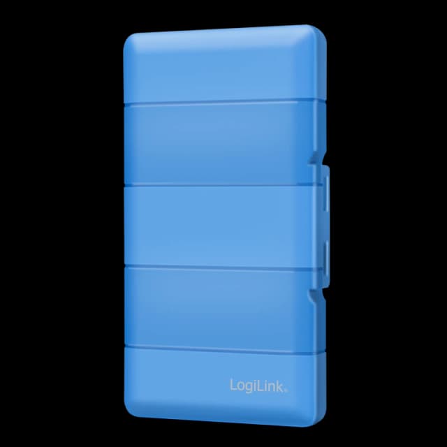 LogiLink M.2 NGFF/NVME protection box for 4 SSD. blue