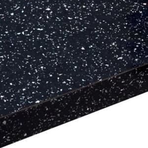 28mm Astral Black Gloss Laminate Worktop L2m D365mm