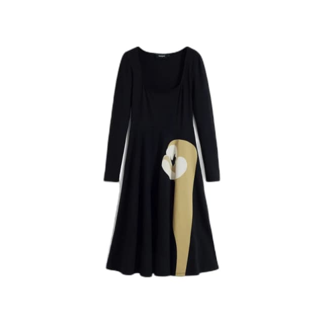 Desigual Womens long sleeve dress Desigual Lirio Noir Female M