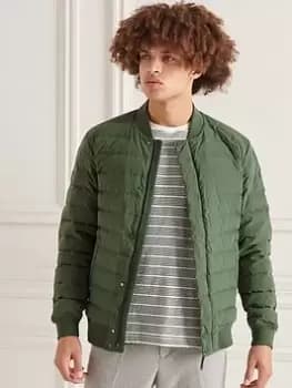 Superdry Studios Down Padded Jacket - Thyme - Green, Size 2XL, Men