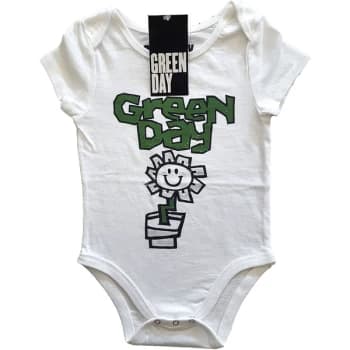 Green Day - Flower Pot Kids 0-3 Months Babywear - White