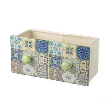 Medium Ceramic Drawer Style Pot By Heaven Sends