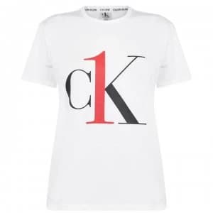 Calvin Klein One Short Sleeve Crew Neck T Shirt - White 100