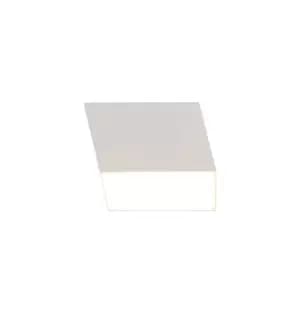 Spotlight 9cm Square 1 x 10W LED, 3000K, 700lm, Sand White