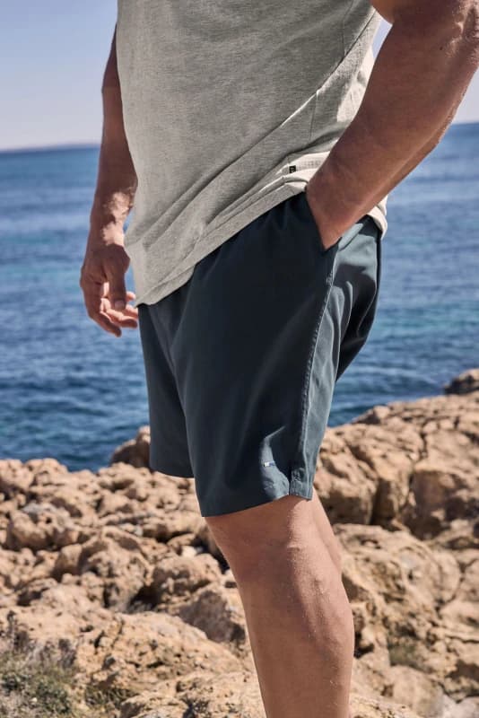 BadRhino BadRhino Men Elasticated Swim Shorts in Blue Size: 7-8X-Large Blue 7-8XL Male 5063110324768