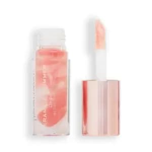 Makeup Revolution Festive Allure Ceramide Shimmer Lip Swirl Glitz Nude