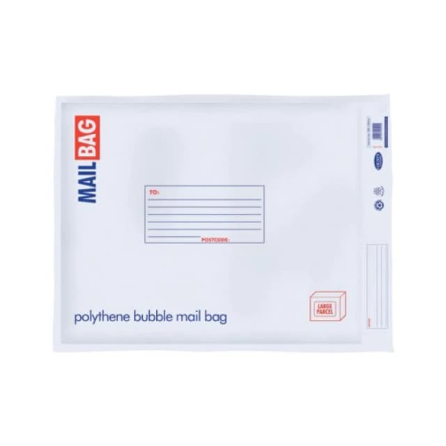 County Stationery Poly Bubble Envelopes Jumbo 500x650mm White (10 Pack) C274