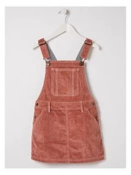 Fatface Girls Cord Pinafore Dress - Pink