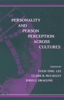 Personality and Person Perception across Cultures by Yueh-Ting Lee Hardback