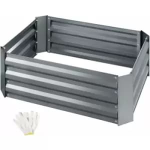 Tectake - Raised bed Valeriana w/ zinc-plating (80x60x30cm) - grey