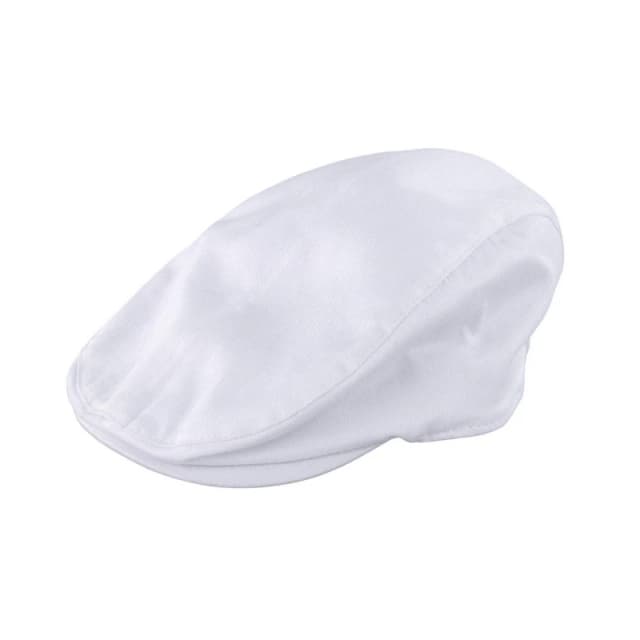 Result Womens Gatsby Herringbone Flat Cap in White Size: Large White Female L