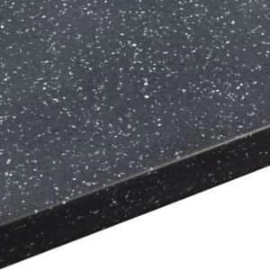 34mm Black star Black Stone effect Round edge Earthstone Breakfast bar L1.8m D970mm