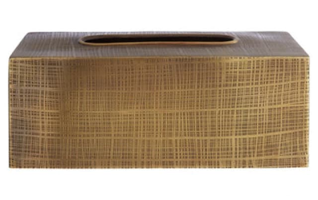 Premier Housewares Madison Tissue Box Gold